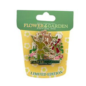 Disney Parks Epcot Flower Garden Festival 2014 Peter Pan Hook Limited Pin